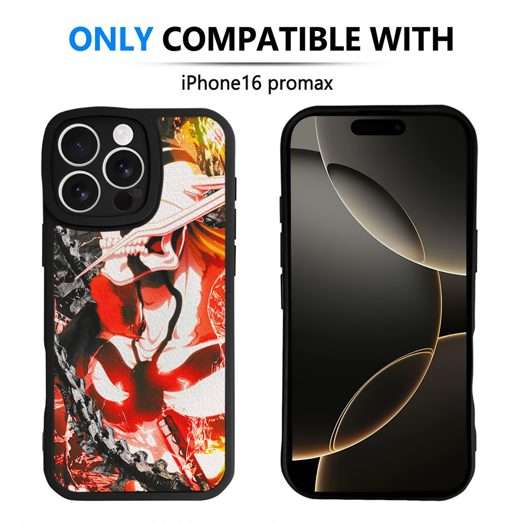 （画像用） ブリーチ BLEACH 【iPhone 16シリーズ対応】シリコンスマホケース（レザー調） 材質：シリコン